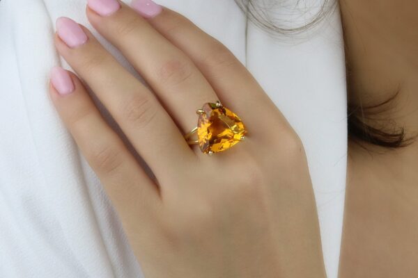 Citrine Gemstone Ring For Women - Image 2