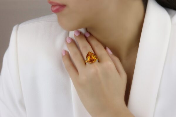 Citrine Gemstone Ring For Women - Image 5